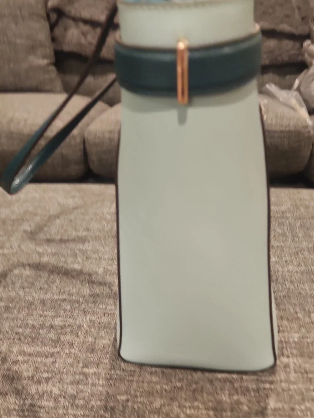 kate spade Mint and Teal Leather Top-Handle Tote
